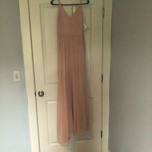 Pretty Little Things Long Dress Large Blush color